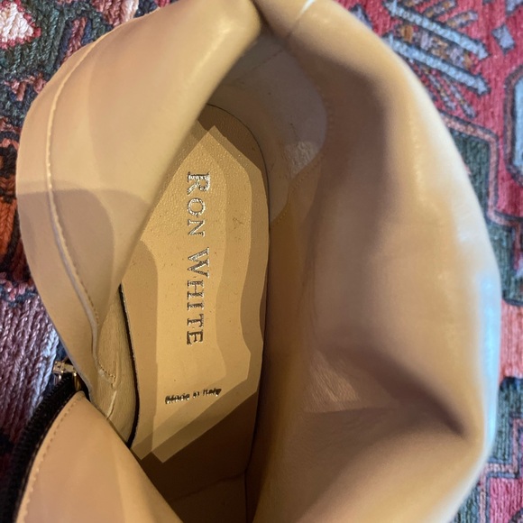 Martina Platform Ankle Boot NEW Crinkle Patent Italy Size 38.5/9.5 - Picture 5 of 9